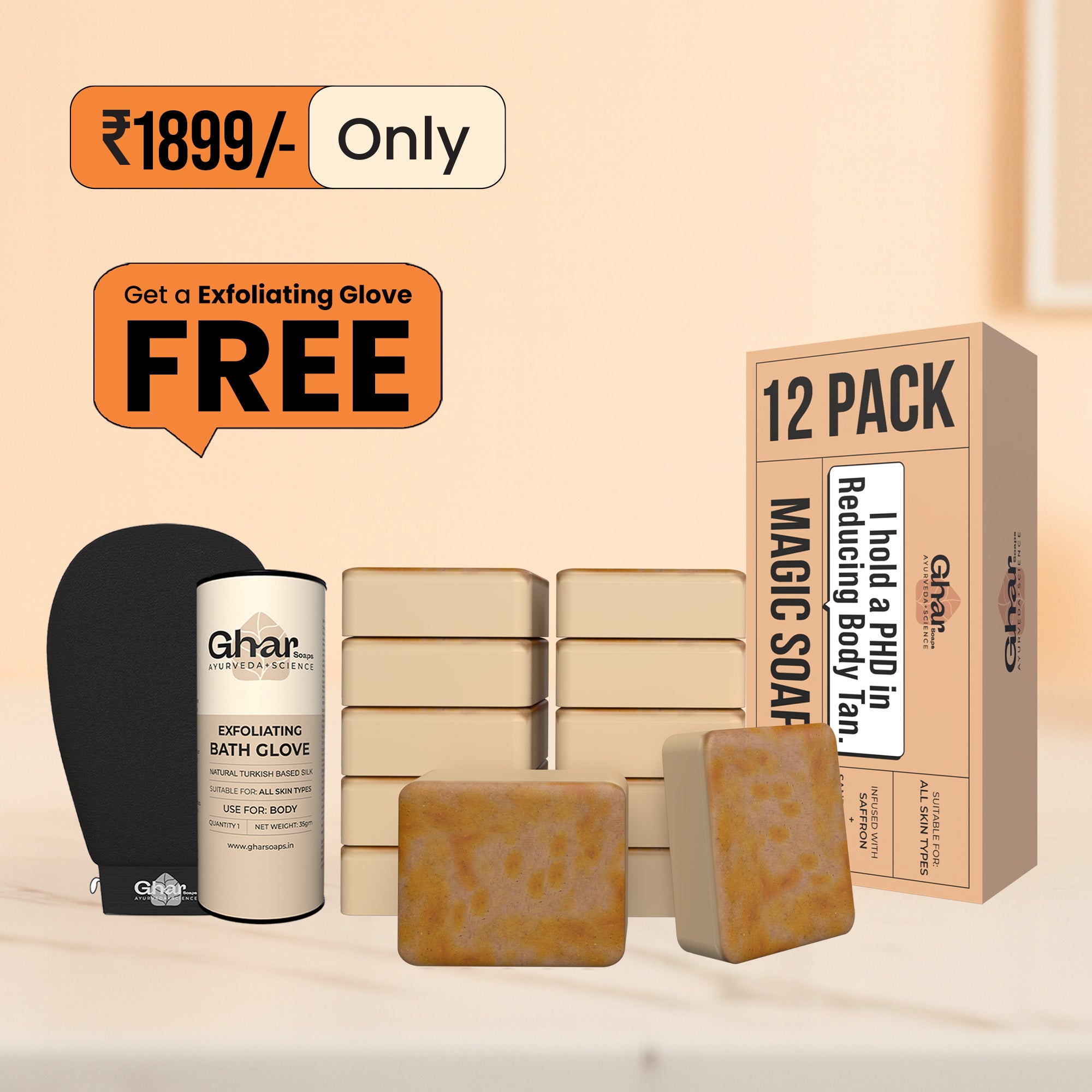 Magic Soap + Free Exfoliating Body Glove