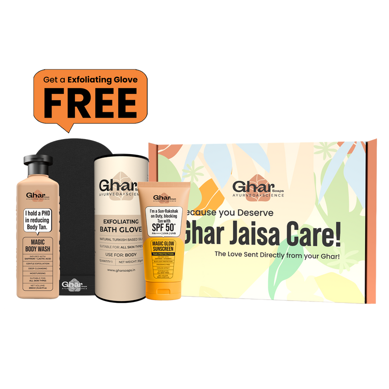 Magic Body wash + Black Gloves + Sunscreen 60ml