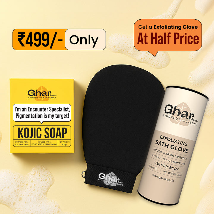 Kojic Soap + Exfoliating Body Glove Combo