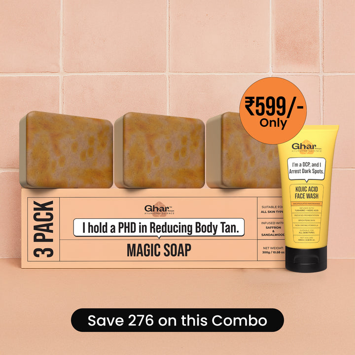 Magic Soap + Kojic Face Wash + Magic Cream + Free Sunscreen