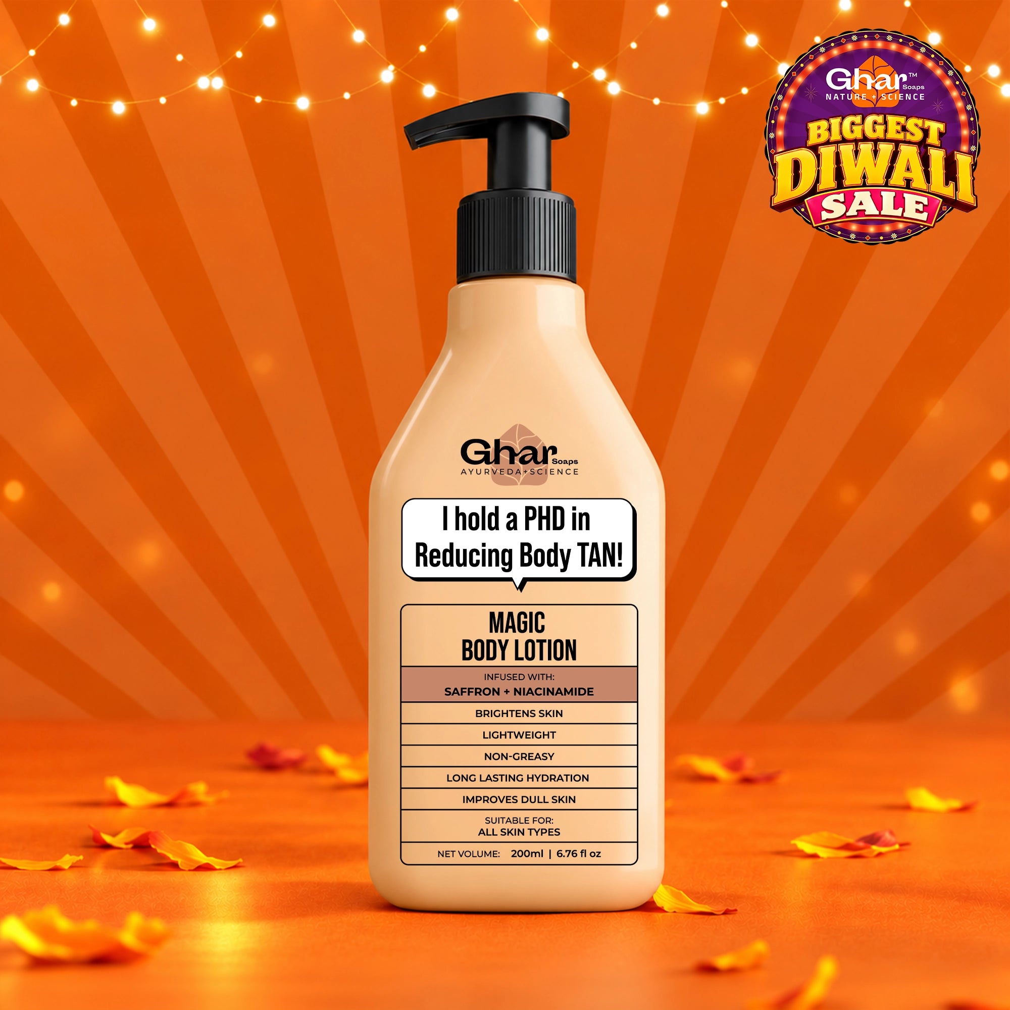 Magic Body Lotion with Saffron and Niacinamide