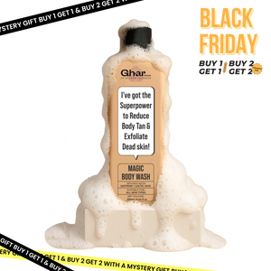 Magic De-Tan & Exfoliating Body Wash with Saffron & Lactic Acid