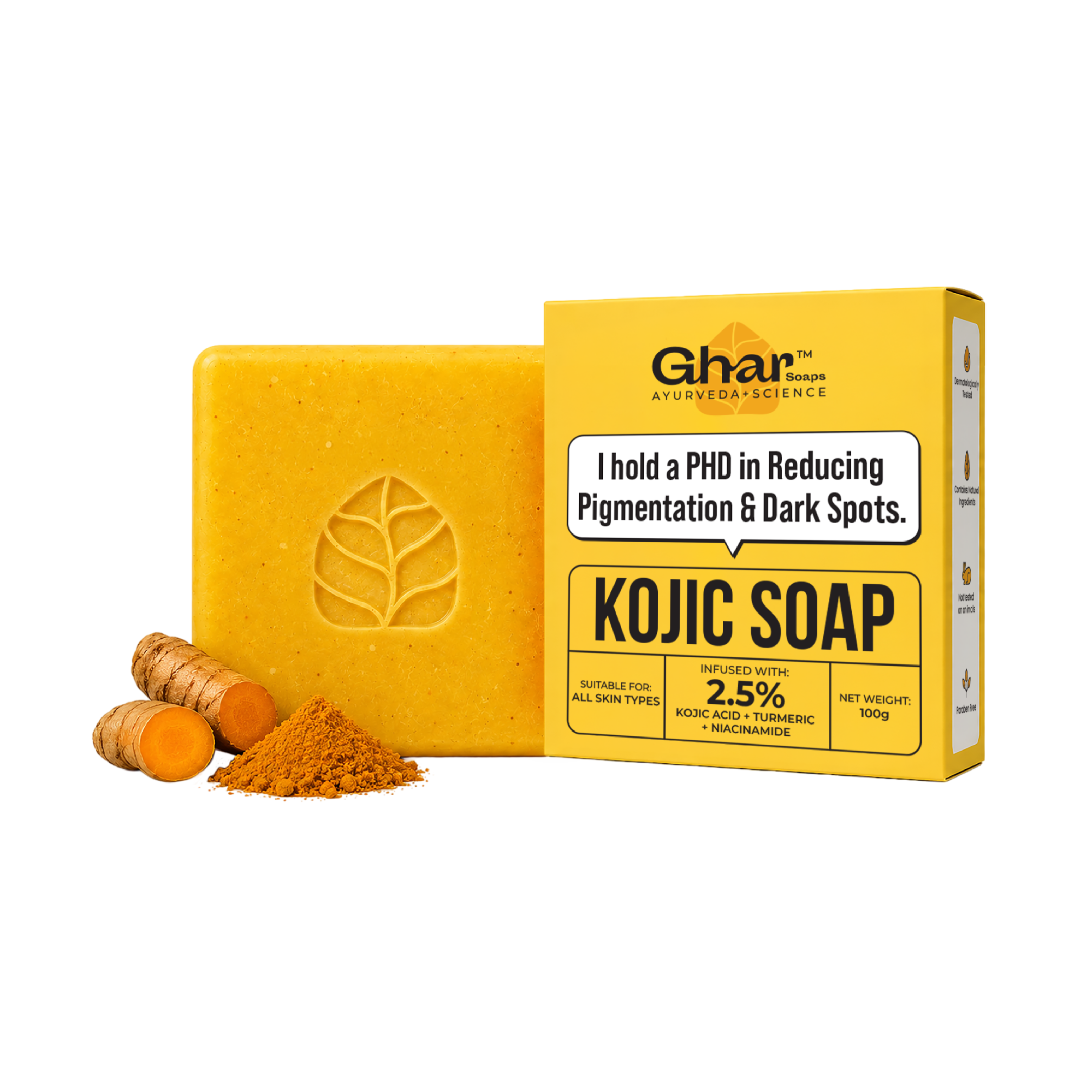 Kojic Acid Soap for De-Pigmentation & Dark Spot Reduction