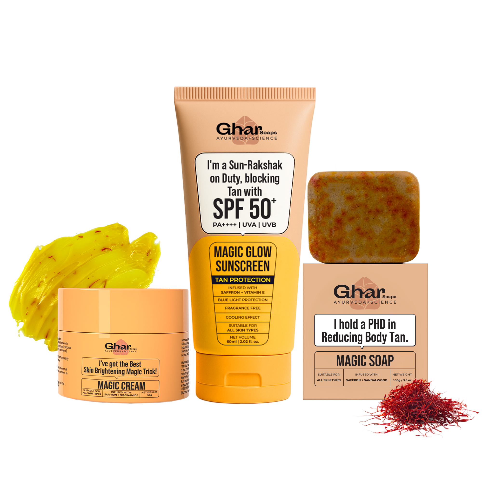 Magic Cream with Saffron & Niacinamide for De-Tan & Skin Brightening